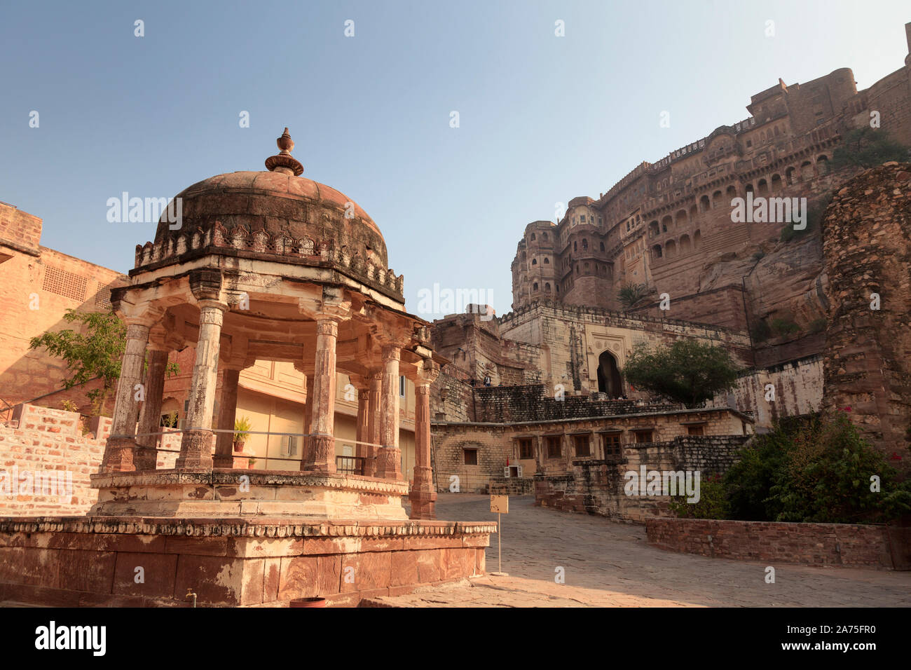 Indien, Rajasthan, Jodhpur, Mehrangarh Fort Stockfoto