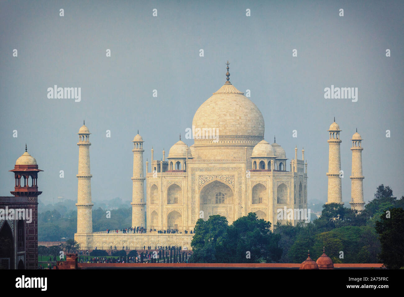 Indien, Uttar Pradesh, Agra, Taj Mahal (UNESCO-Website) Stockfoto