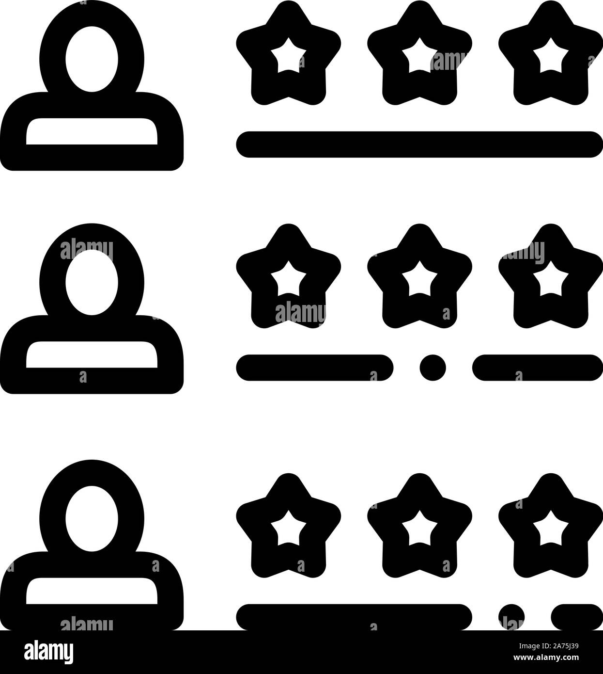 Treiber Beurteilungsbogen Online Taxi Symbol Vektor Illustration Stock Vektor
