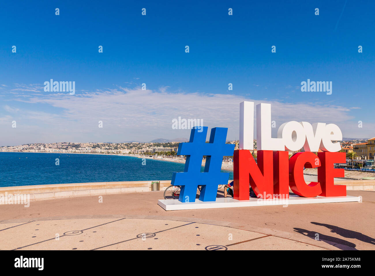Ein Blick in Nizza Cote d Azur, Frankreich Stockfoto