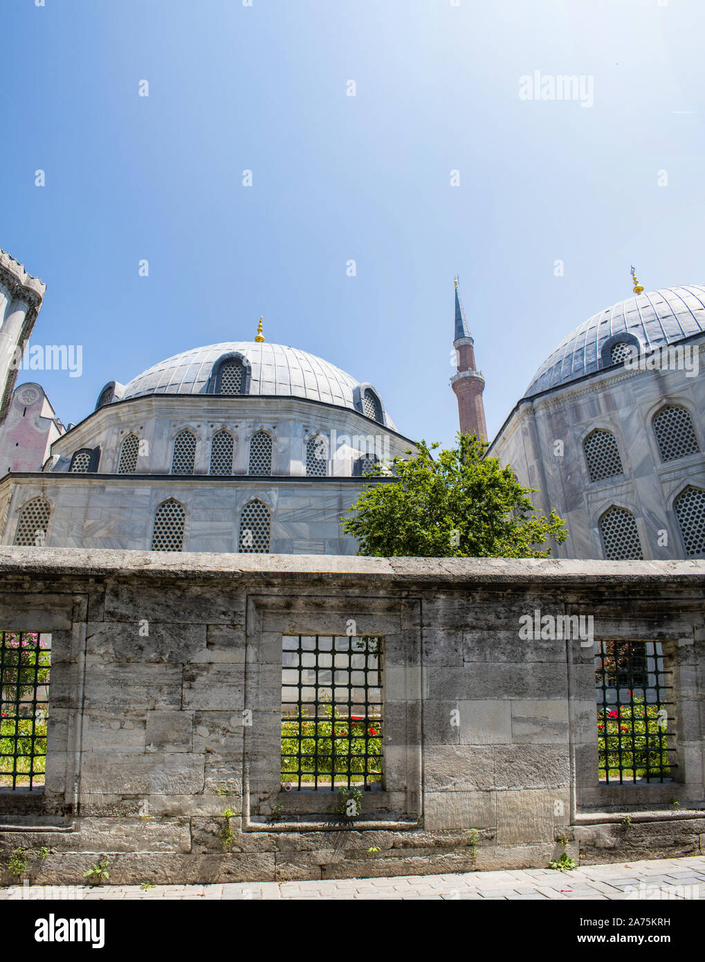 Istanbul, Türkei: Details der Hagia Sophia, der berühmten ehemaligen Griechisch-orthodoxen christlichen patriarchalischen Kathedrale, später Ottoman Imperial Moschee, heute ein Museum Stockfoto