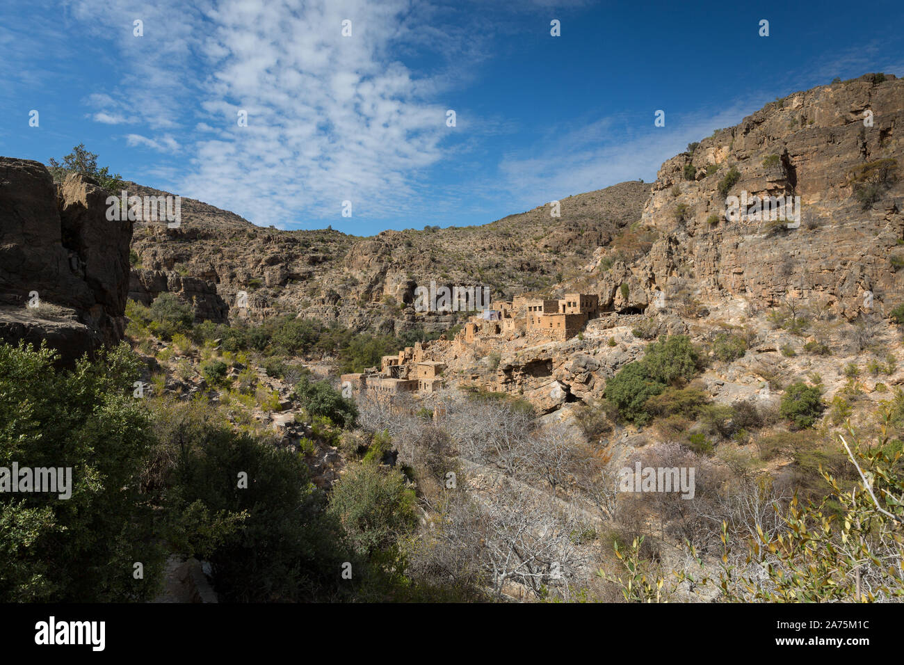 Dorf in Jebel Akhdar, Oman Stockfoto