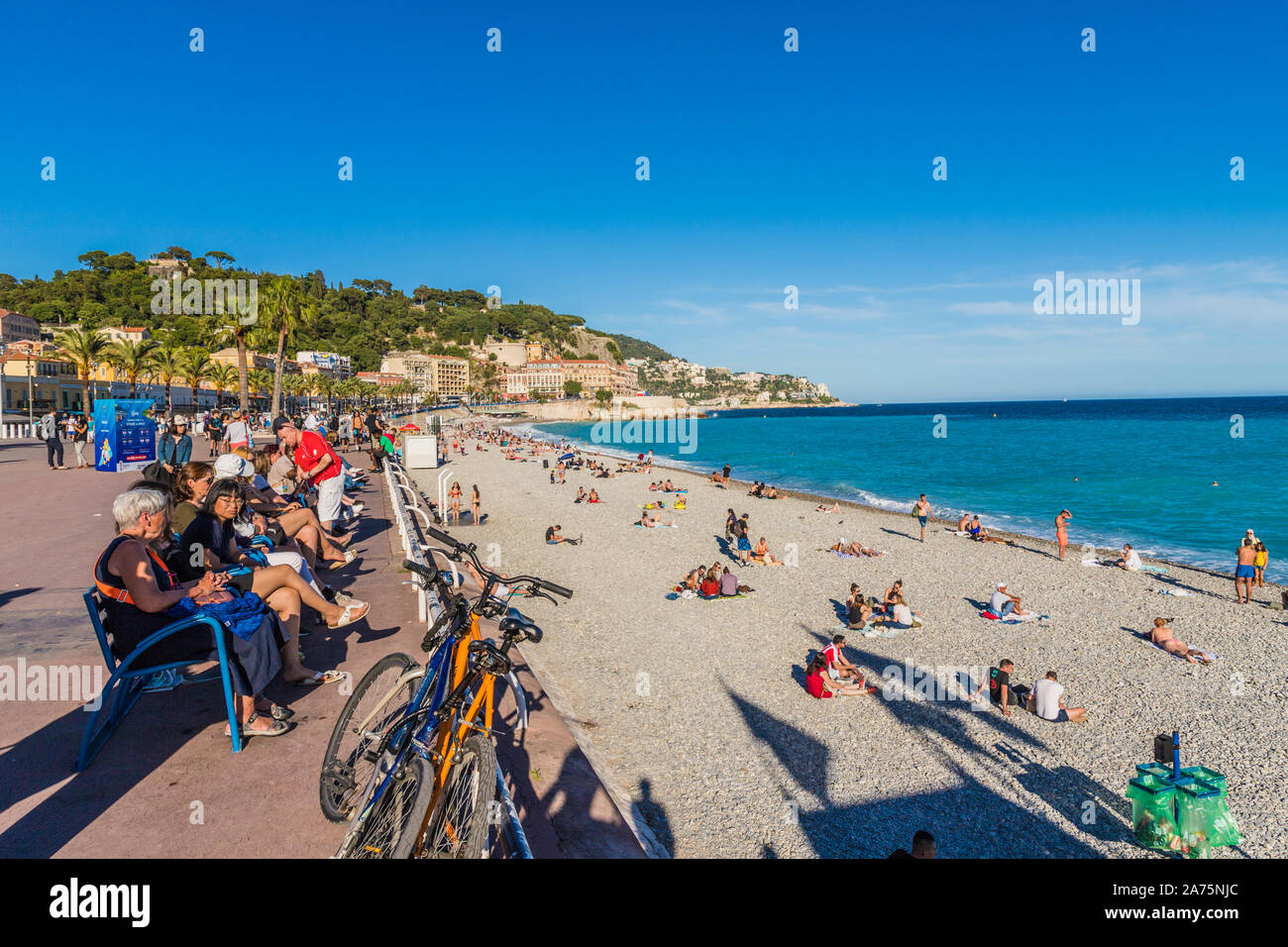 Ein Blick in Nizza Cote d Azur, Frankreich Stockfoto