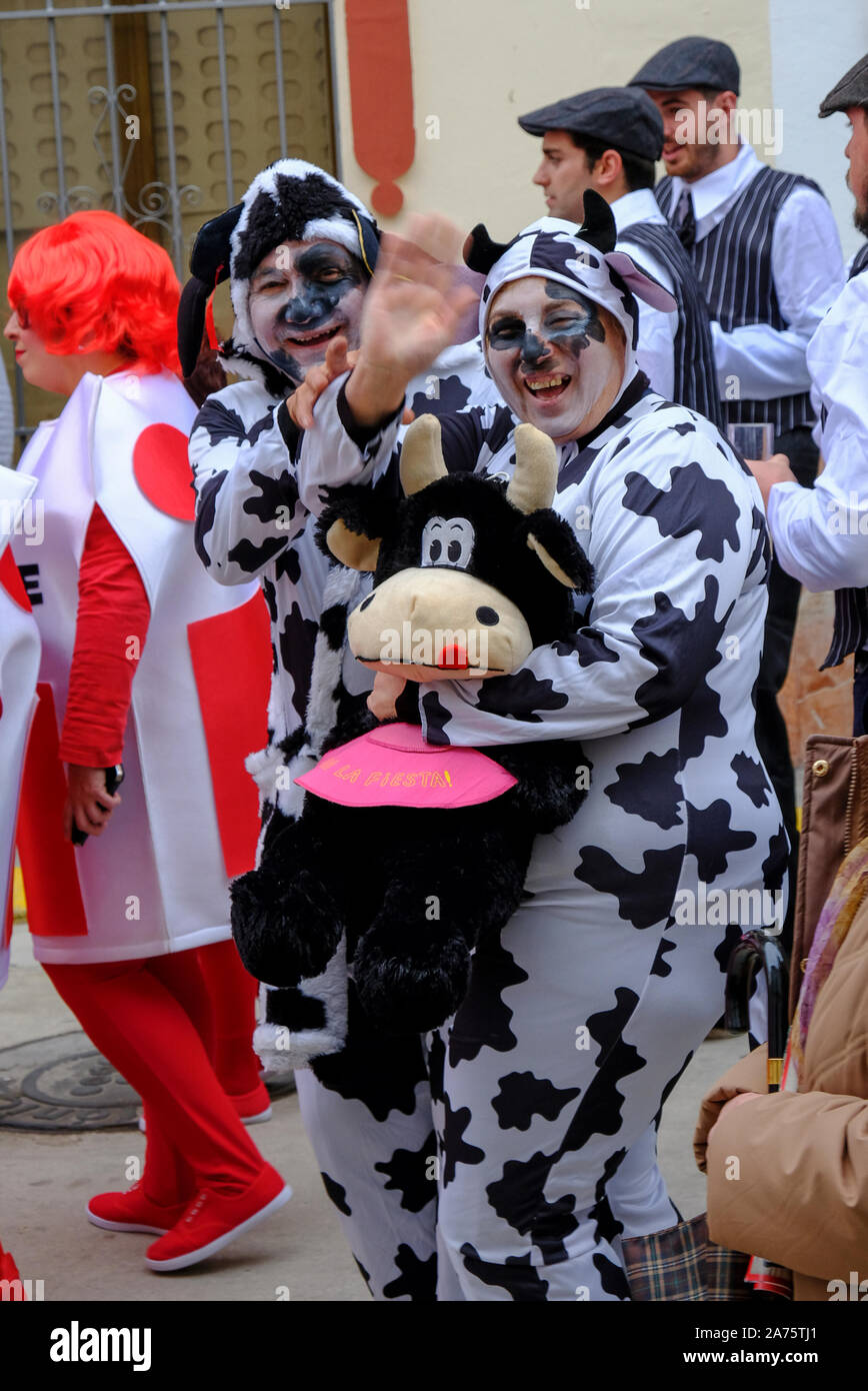 Ostersonntag Karneval, Carcabuey, Sierra Subbetica, Provinz Córdoba, Andalusien, Spanien Stockfoto