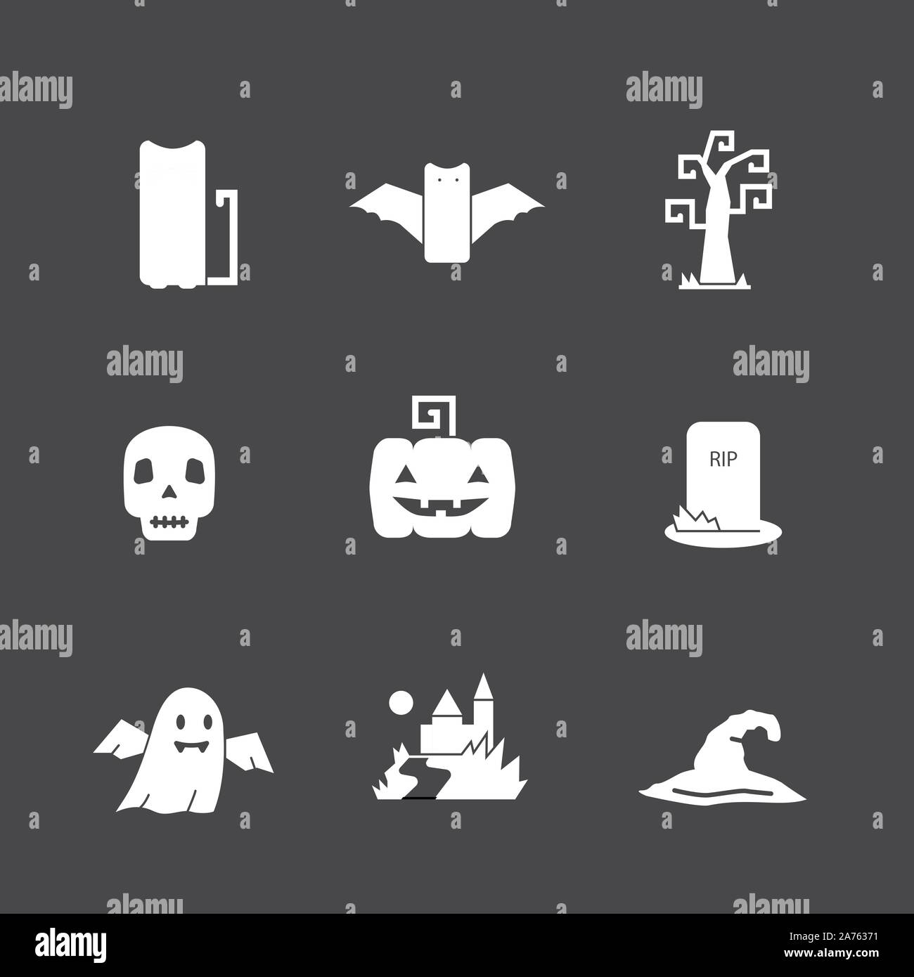 Halloween vektor Icon Set Stock Vektor