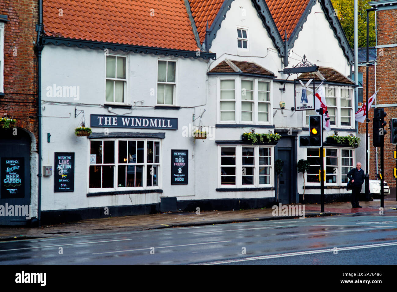 Die Mühle Pub, Blossom Street, York, England Stockfoto