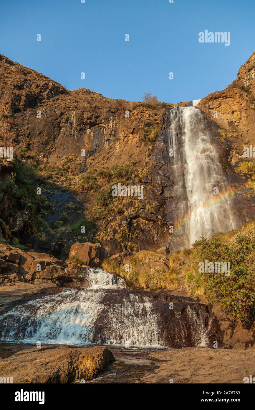 Die Botsoela Wasserfall in der Nähe von Malealea in Lesotho Stockfoto