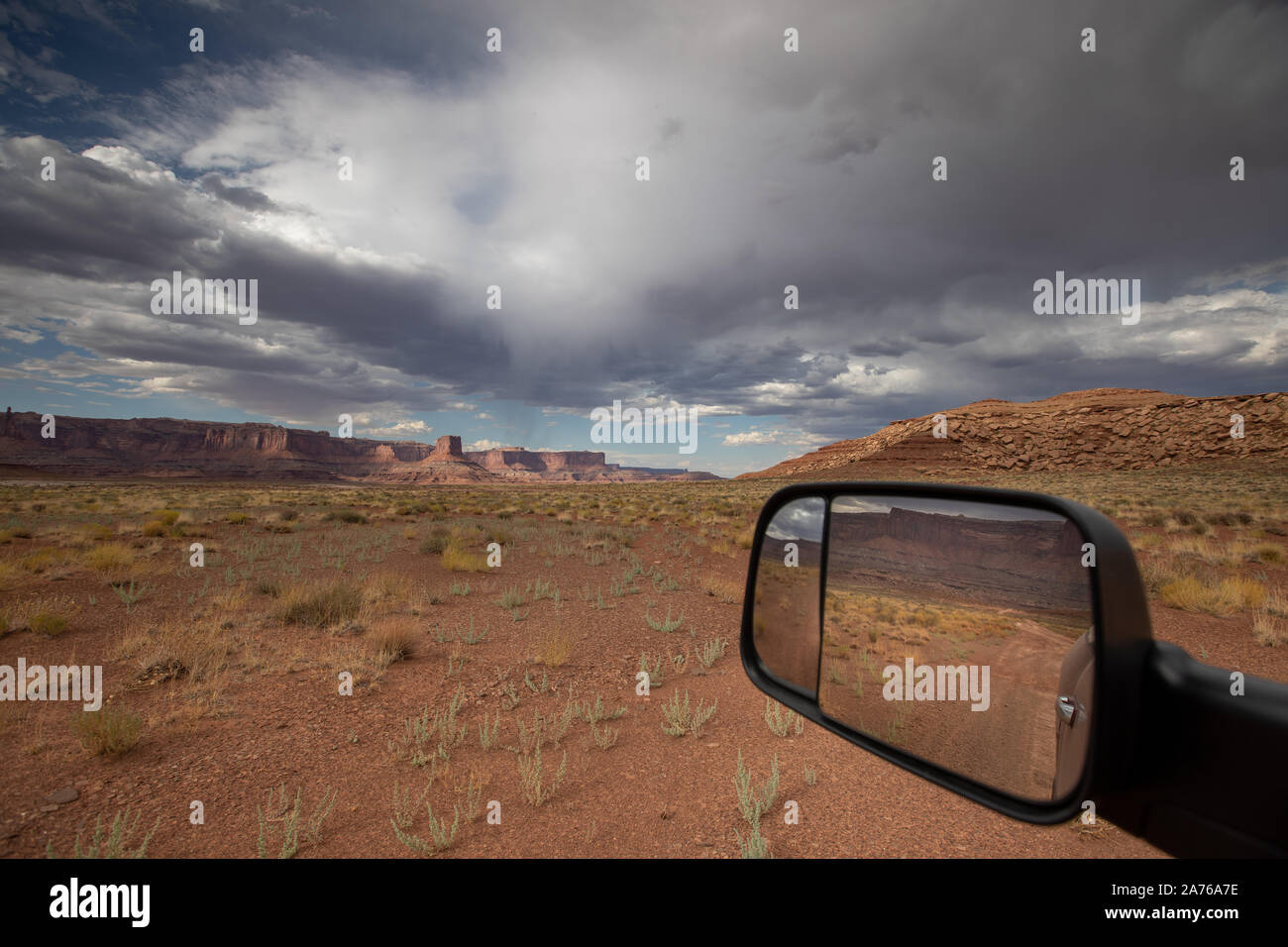 White Rim Trail, eine 4 x 4-Straße im Canyonlands NP Stockfoto