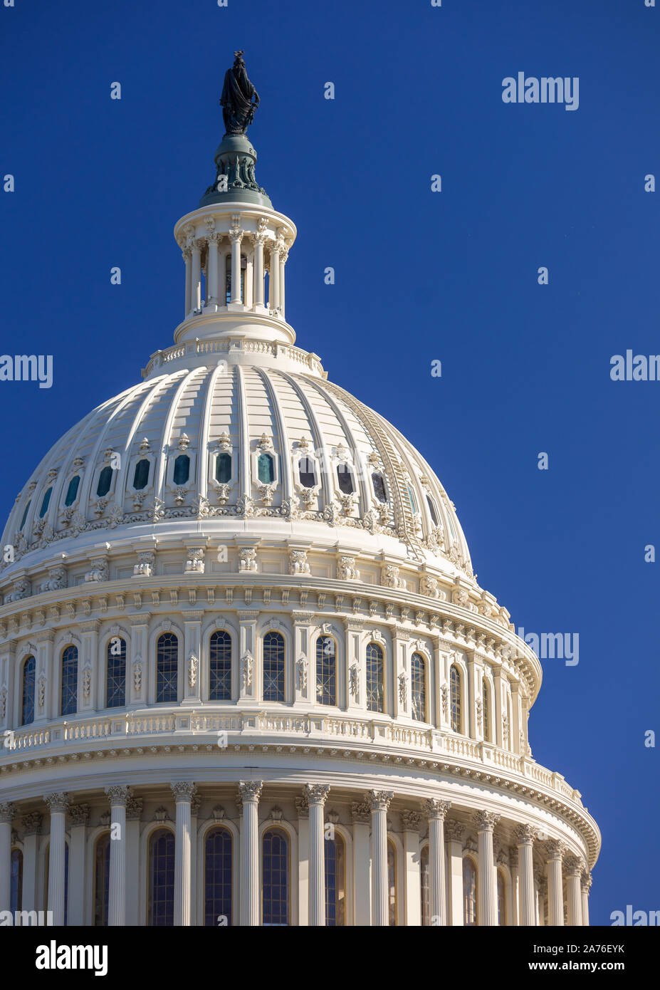 WASHINGTON, DC, USA - United States Capitol Dome, auf dem Capitol Hill. Stockfoto