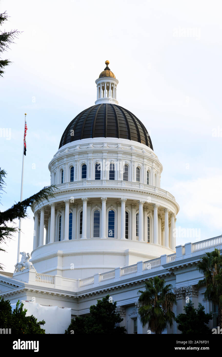 State Capitol, Sacramento, die Hauptstadt des Staates Kalifornien, Vereinigte Staaten von Amerika. Stockfoto