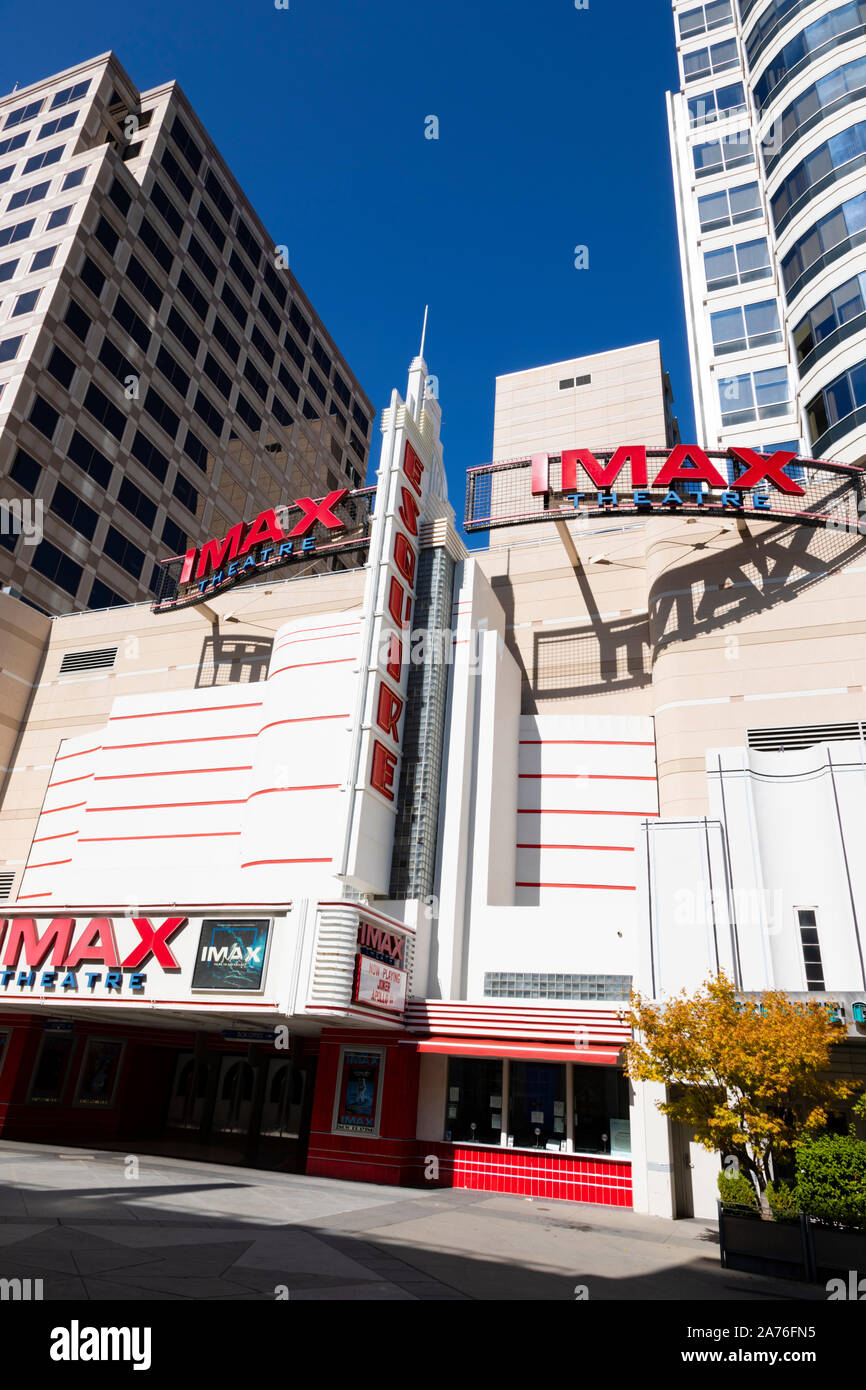 I-Max Kino Film House, Sacramento, die Hauptstadt des Staates Kalifornien, Vereinigte Staaten von Amerika. Stockfoto