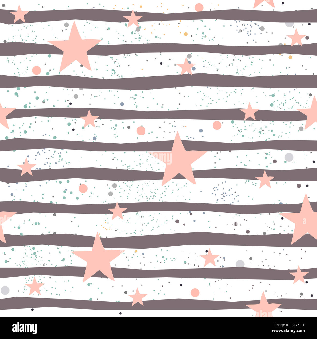 Cute nahtlose Star Muster. Großartig für Hintergründe, Kulissen, Autos, Postkarten, Einladungen, Kopfzeilen, Broschüren, Plakate, Wand, Flyer, etc. Vector I Stockfoto