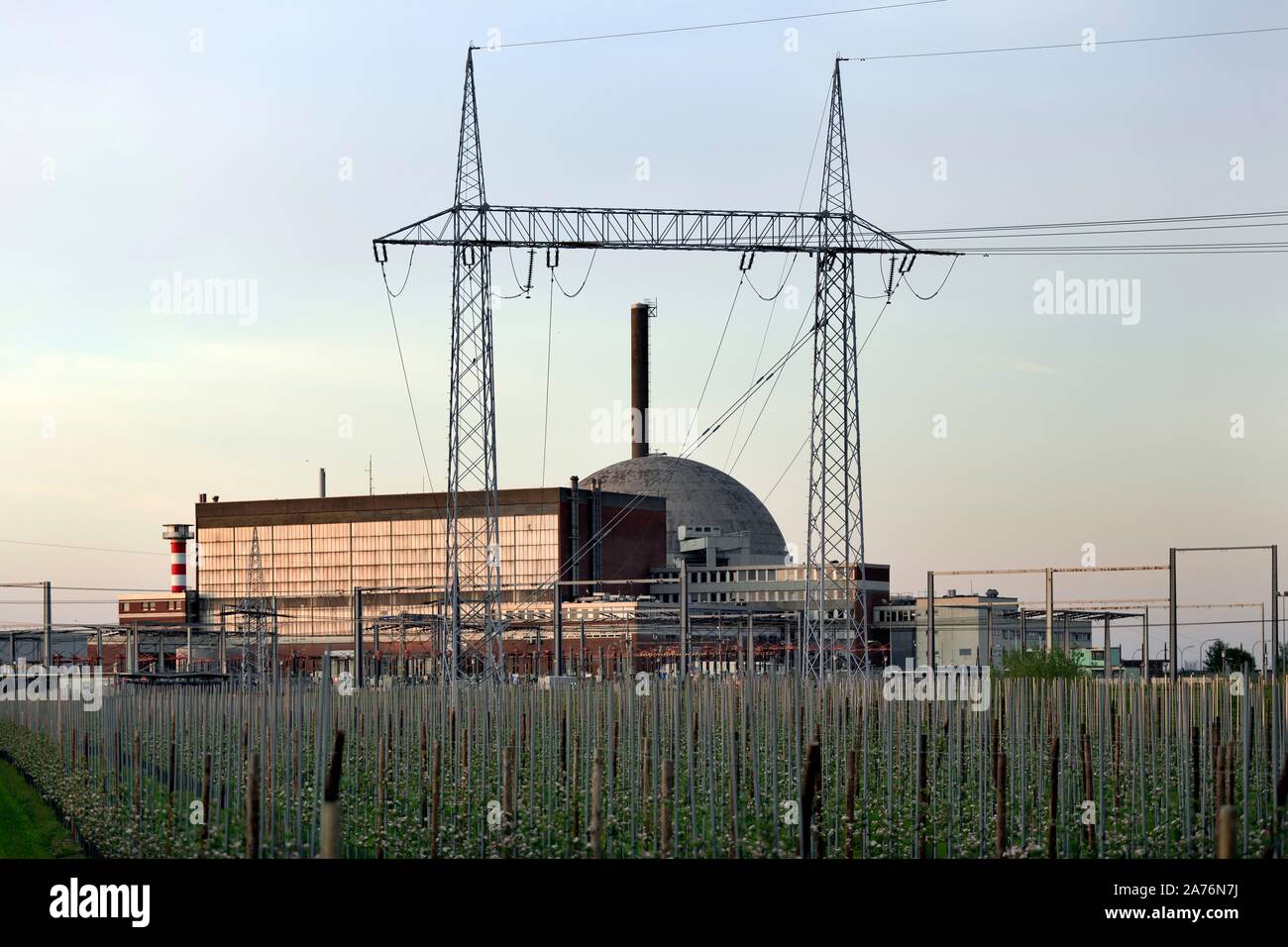 Kernkraftwerk, Stadersand, unter Stilllegung seit 2003, Stade, Niedersachsen, Deutschland Stockfoto