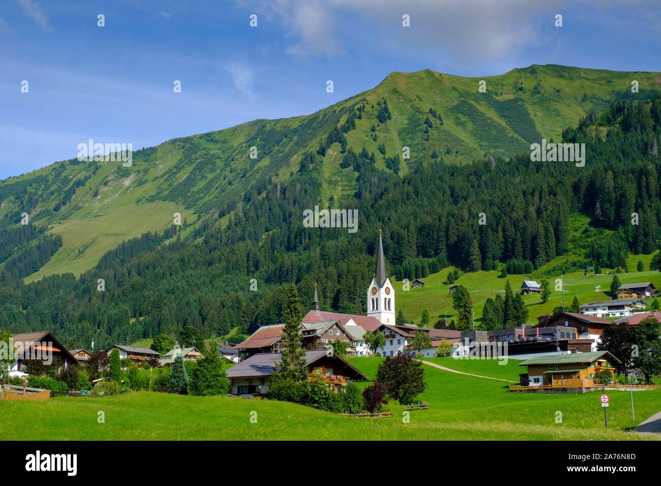 Riezlern, Kleinwalsertal, Allgäu, Vorarlberg, Österreich Stockfoto