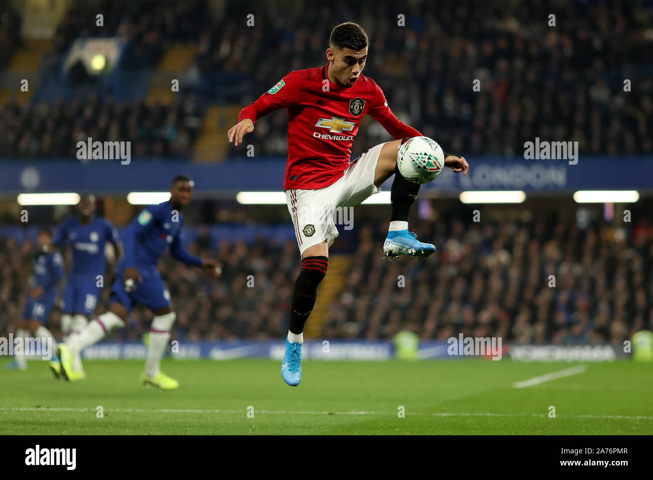 London Grossbritannien 30 Okt 2019 Andreas Pereira Von Man Utd Wahrend Der Carabao Cup Runde 16 Spiel Zwischen Chelsea Und Manchester United An Der Stamford Bridge London England Am 30 Oktober 2019