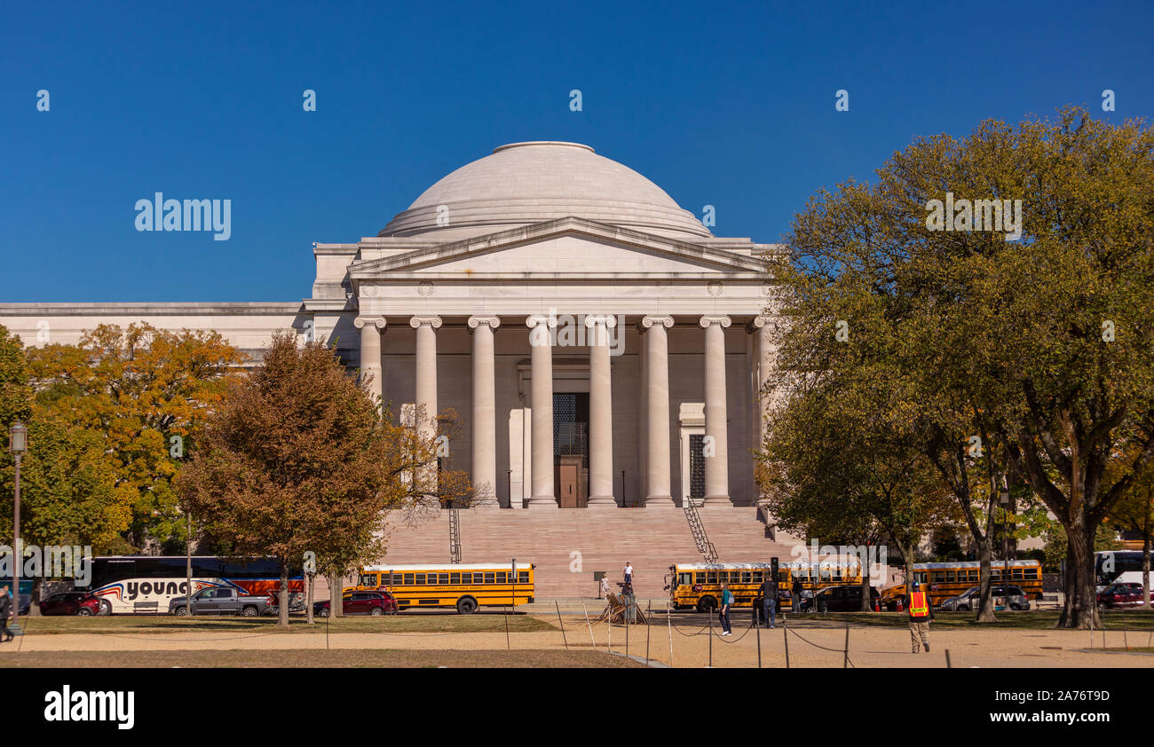 WASHINGTON, DC, USA - Die Nationale Kunstgalerie, Smithsonian Museum auf der National Mall. Stockfoto