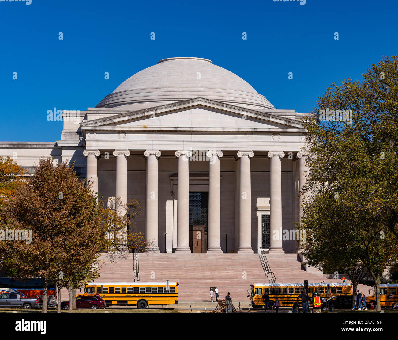WASHINGTON, DC, USA - Die Nationale Kunstgalerie, Smithsonian Museum auf der National Mall. Stockfoto