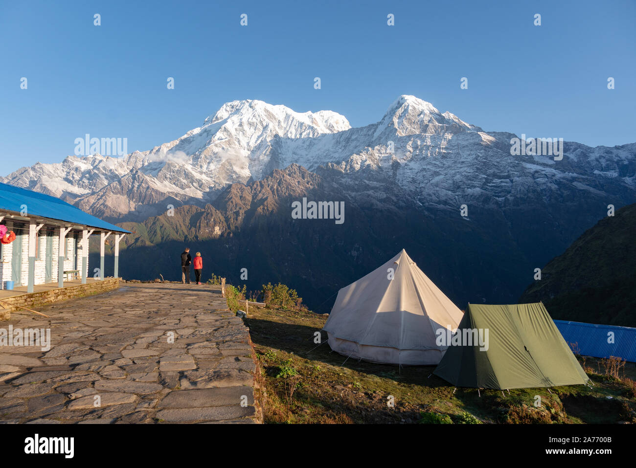 Nepal, Annapurna. Mardi Himal Trek. Stockfoto