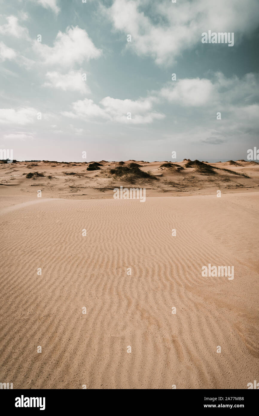 Blauen Himmel bei der Sanddune in Australien Stockfoto