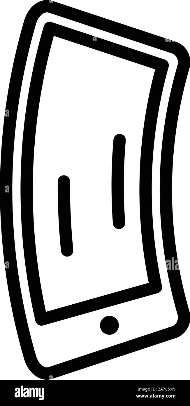 Elektrische flexibles Gerät Symbol, outline Style Stock Vektor