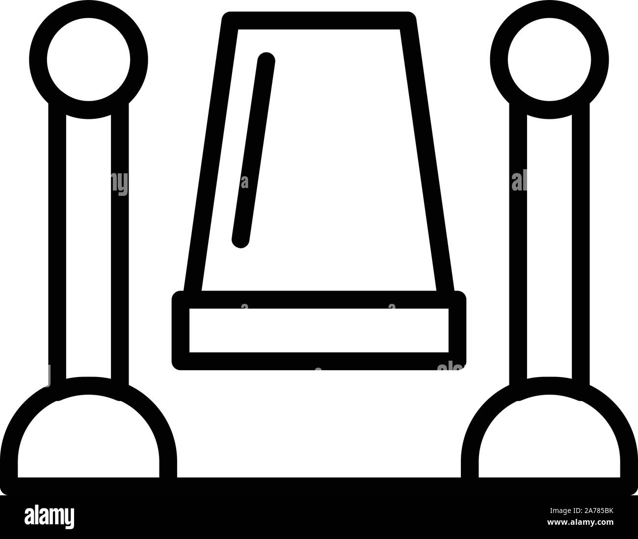 Celebrity Teppich Symbol, outline Style Stock Vektor