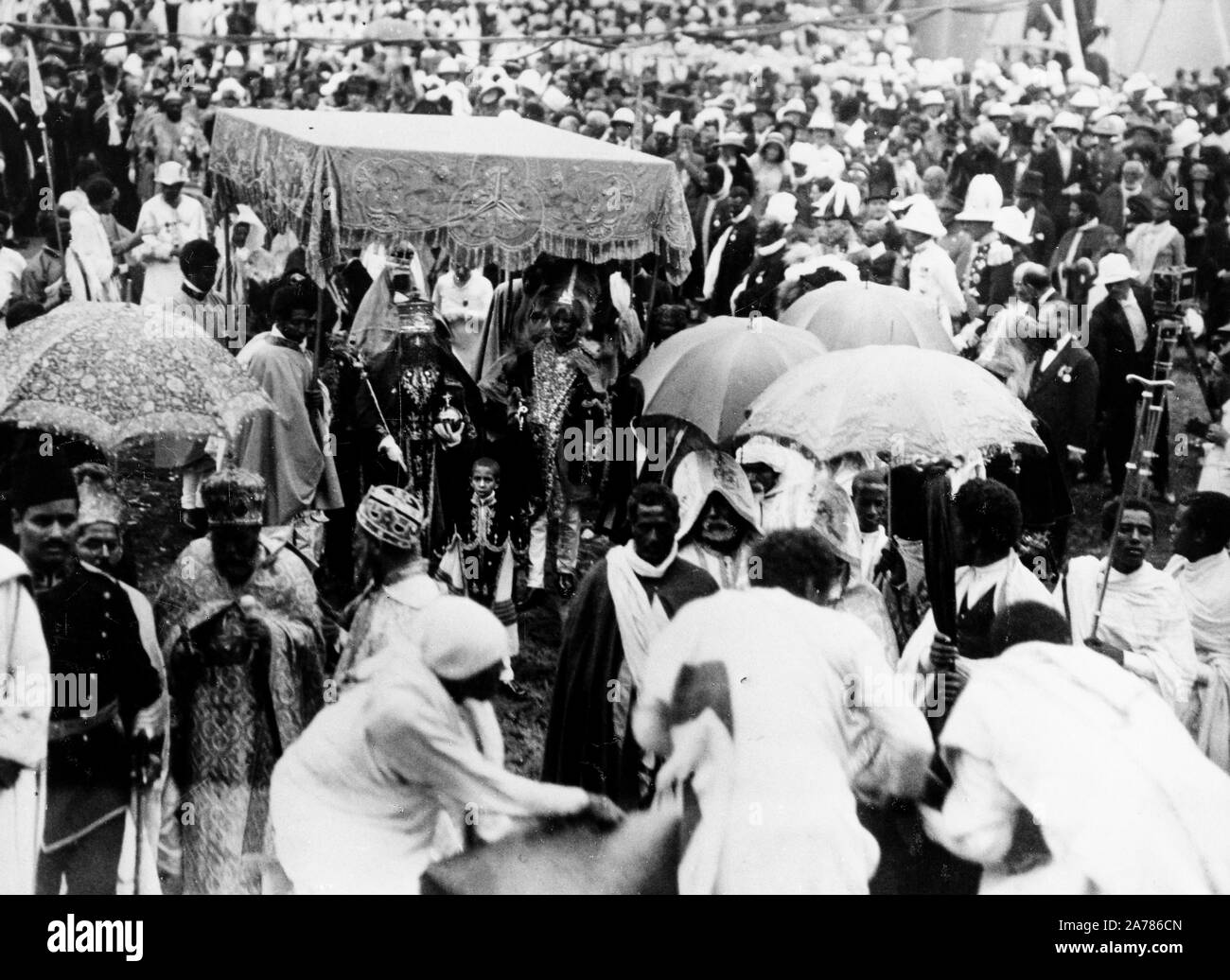 Zeremonie für die Krönung von tafari maconnen, Addis Abeba, Äthiopien 1930 Stockfoto