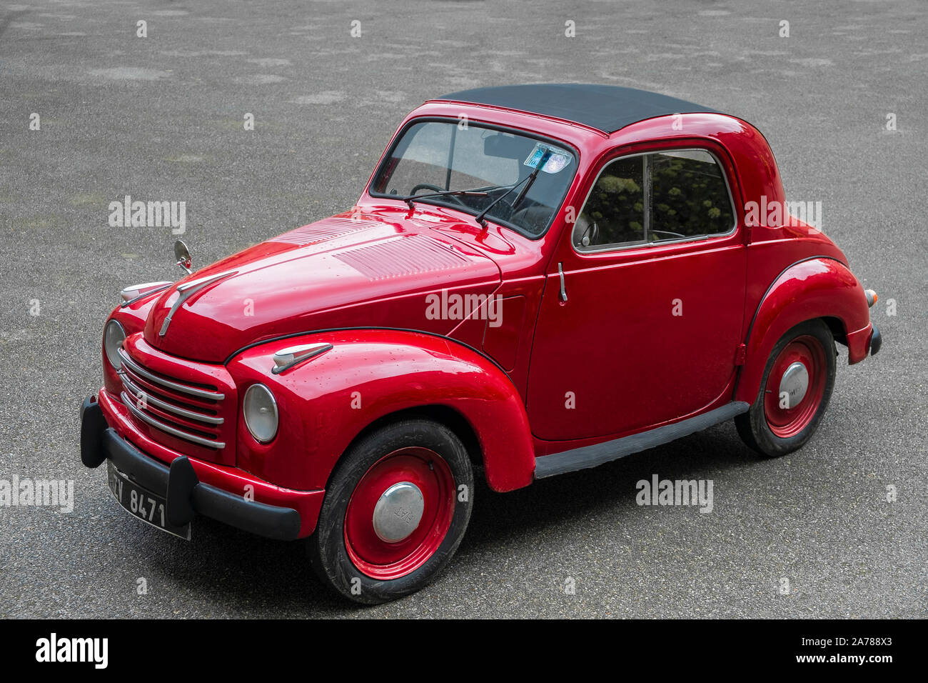 1950er Fiat Topolino 500 c trasformabile cabrio Cabrio Stockfoto