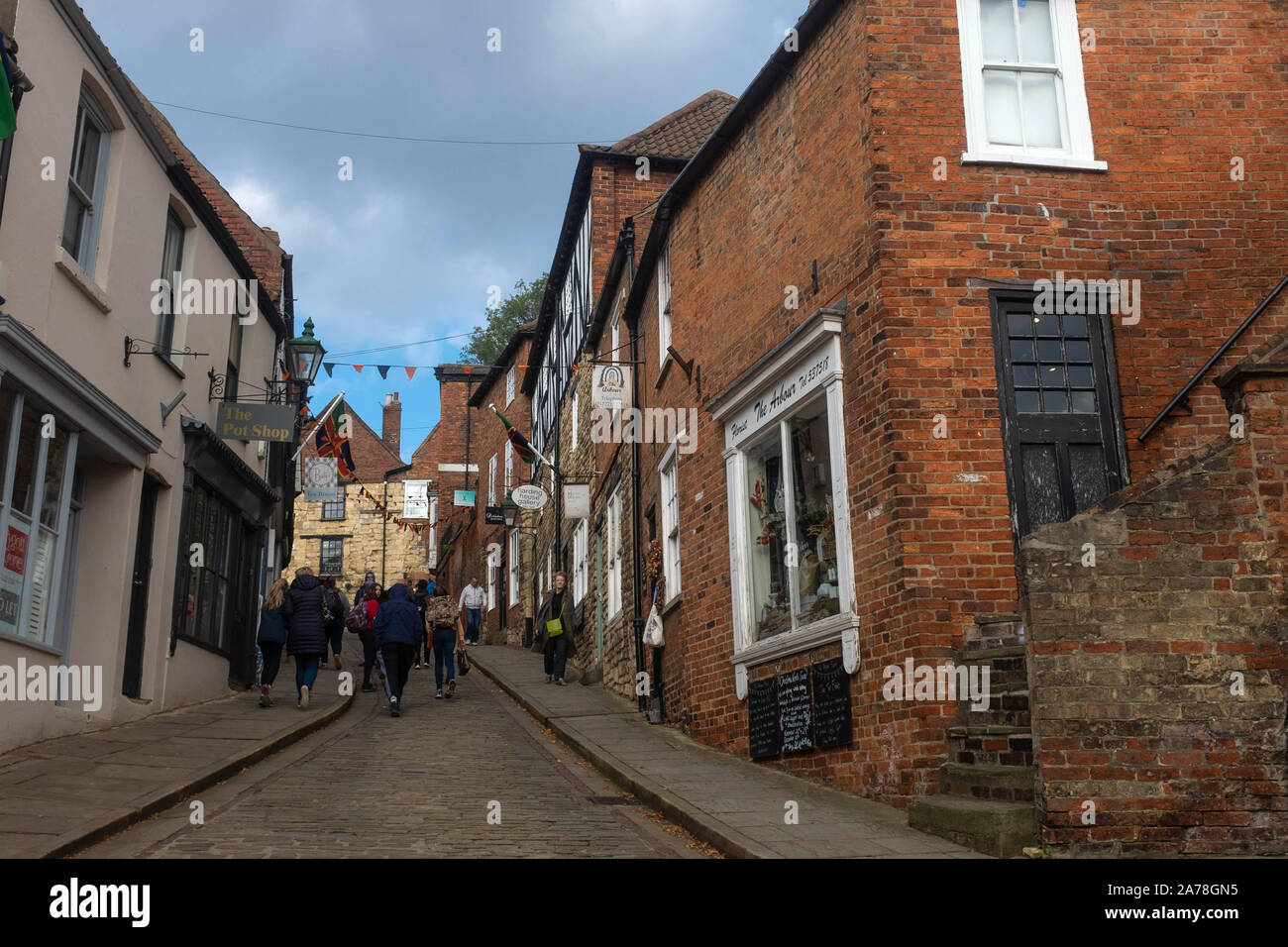 Lincoln City Centre, Lincolnshire, Großbritannien Stockfoto