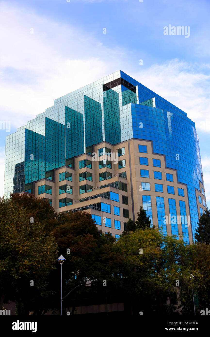 West Amerika Bank Gebäude, Sacramento, die Hauptstadt des Staates Kalifornien, Vereinigte Staaten von Amerika. Stockfoto
