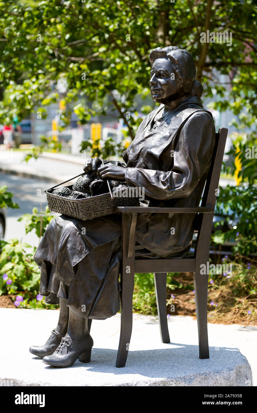 Die Freiwilligen ... Kanada, Halifax. Öffentliche artworls auf Halifax Waterfront. Stockfoto