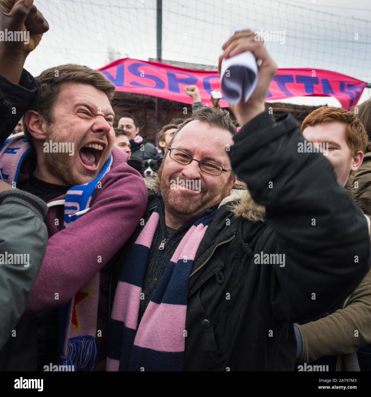 East Dulwich, London, UK, 21. März 2015. Dulwich Hamlet FC Stockfoto