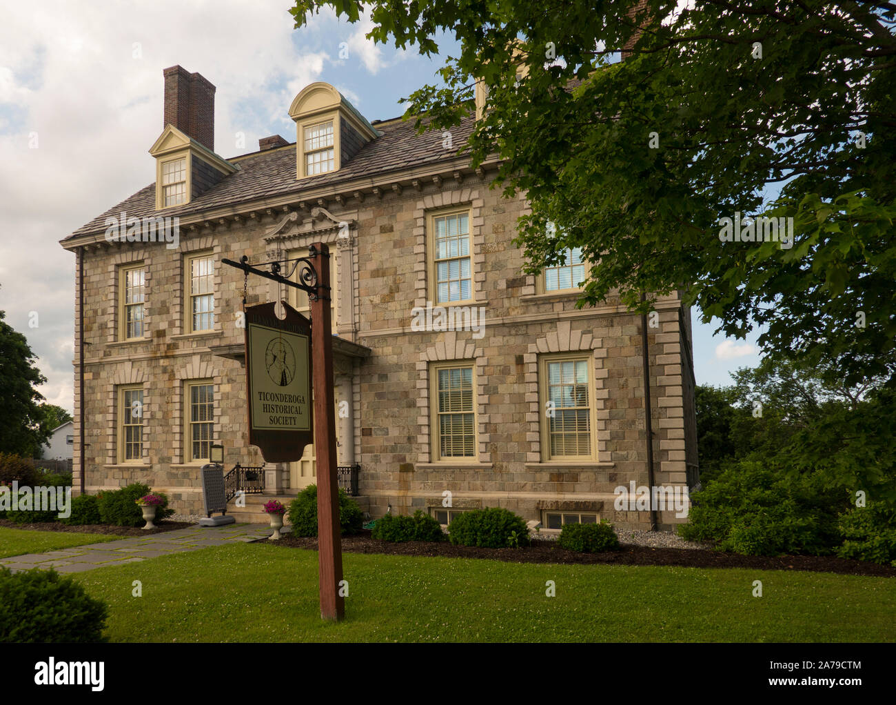 Ticonderoga Historical Society New York Stockfoto