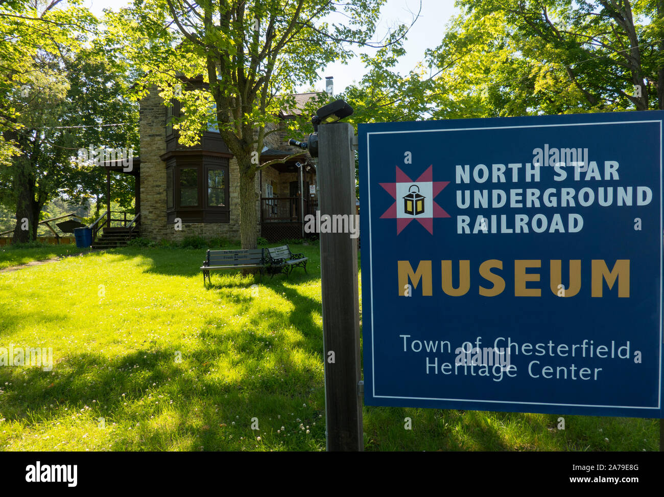 North Star Underground Railroad Museum in Ausable Abgrund NY Stockfoto