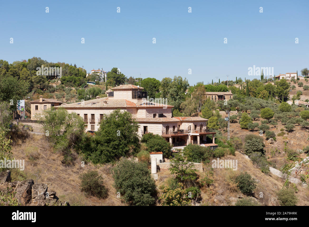 Country Villas in der Nähe von Toledo in Spanien Stockfoto