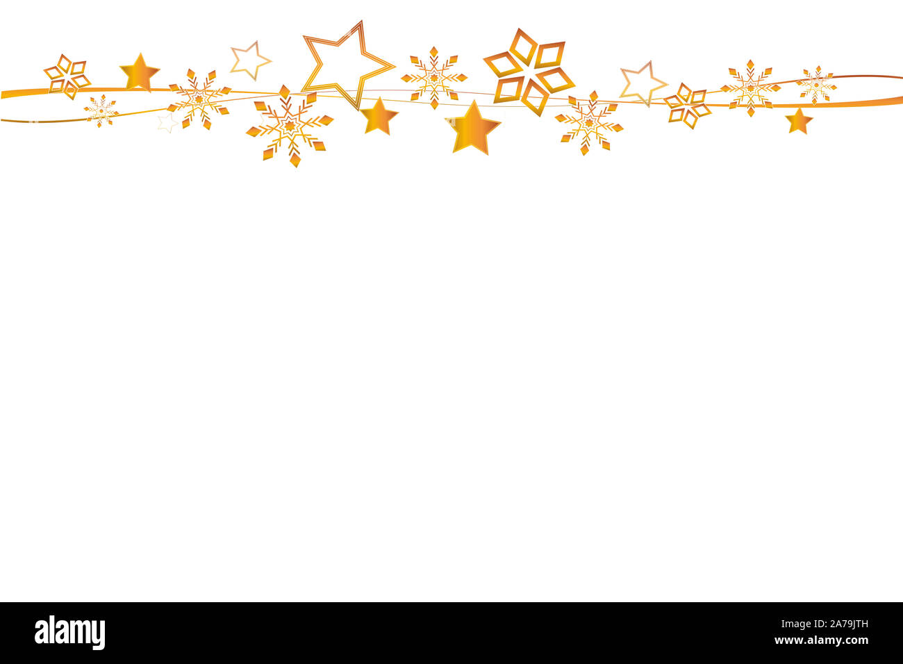 Hintergrund Weihnachten mit goldenen Sternen als Rahmen mit Kopie Raum  Stockfotografie - Alamy