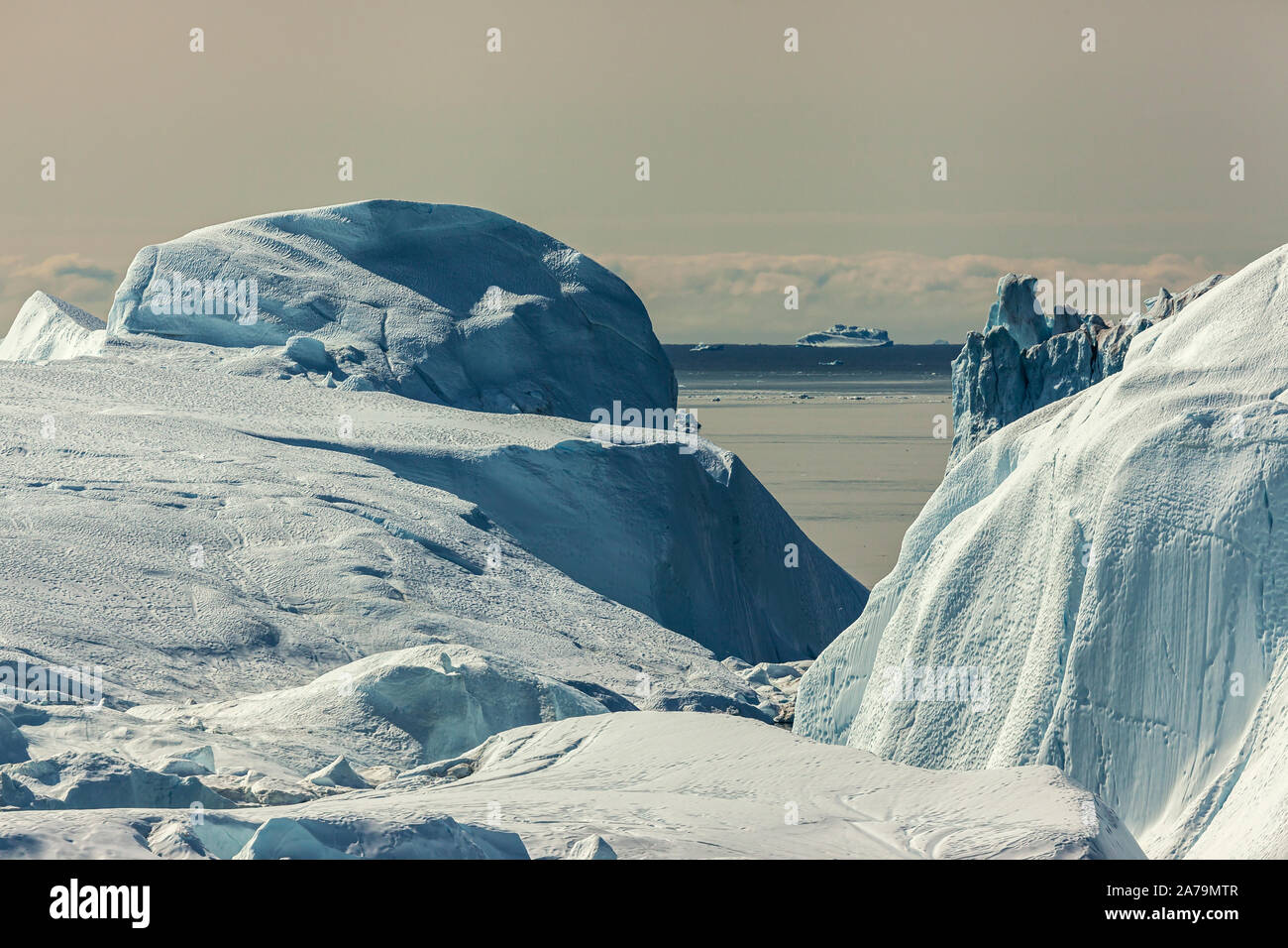 Eisberge in Ilulissat (Grönland) Stockfoto