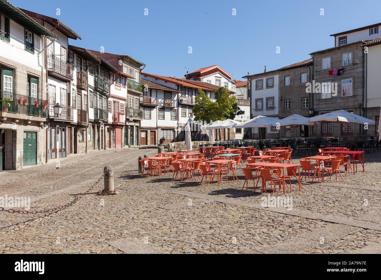 Largo de São Tiago, Guimarães, Portugal Stockfoto