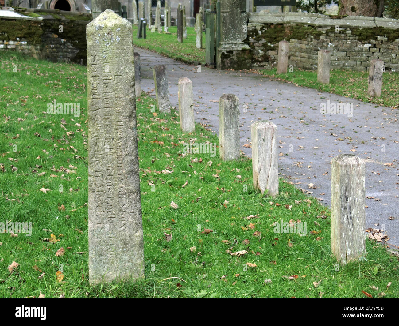 Grindon Rindle Stein, Grindon Dorf, Peak District National Park, Staffordshire, England, UK Stockfoto