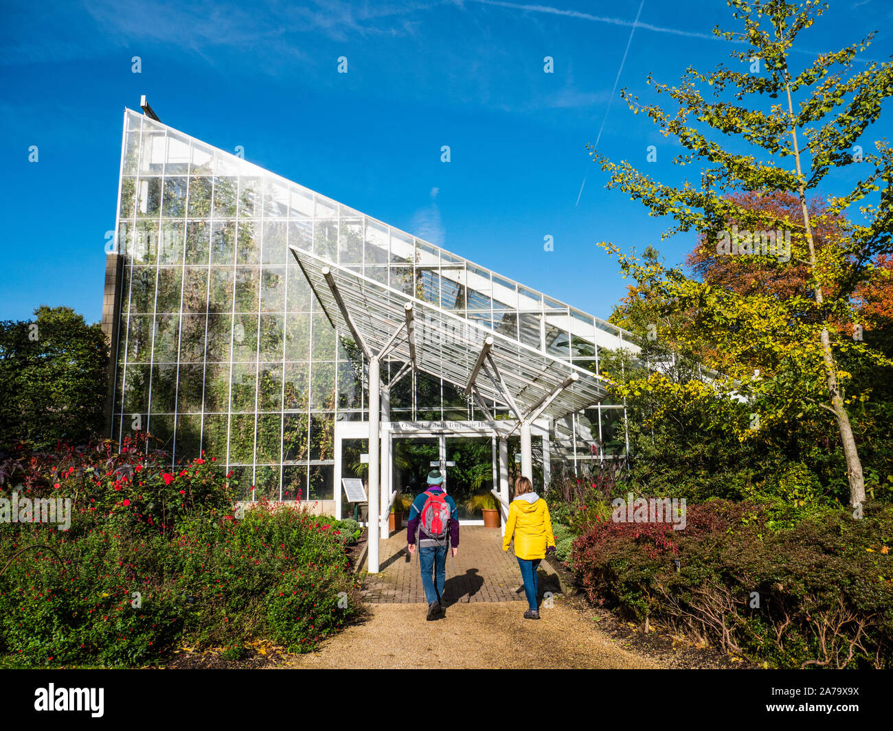 Die Queen Elizabeth gemäßigt Haus, dem Royal Landschaft, die savill Gadens, Surrey, England, UK, GB. Stockfoto