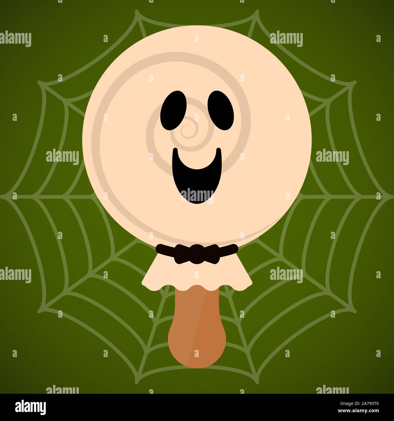 Monster Form Eis Popsicle. Halloween Jahreszeit-Vector Illustration Stock Vektor
