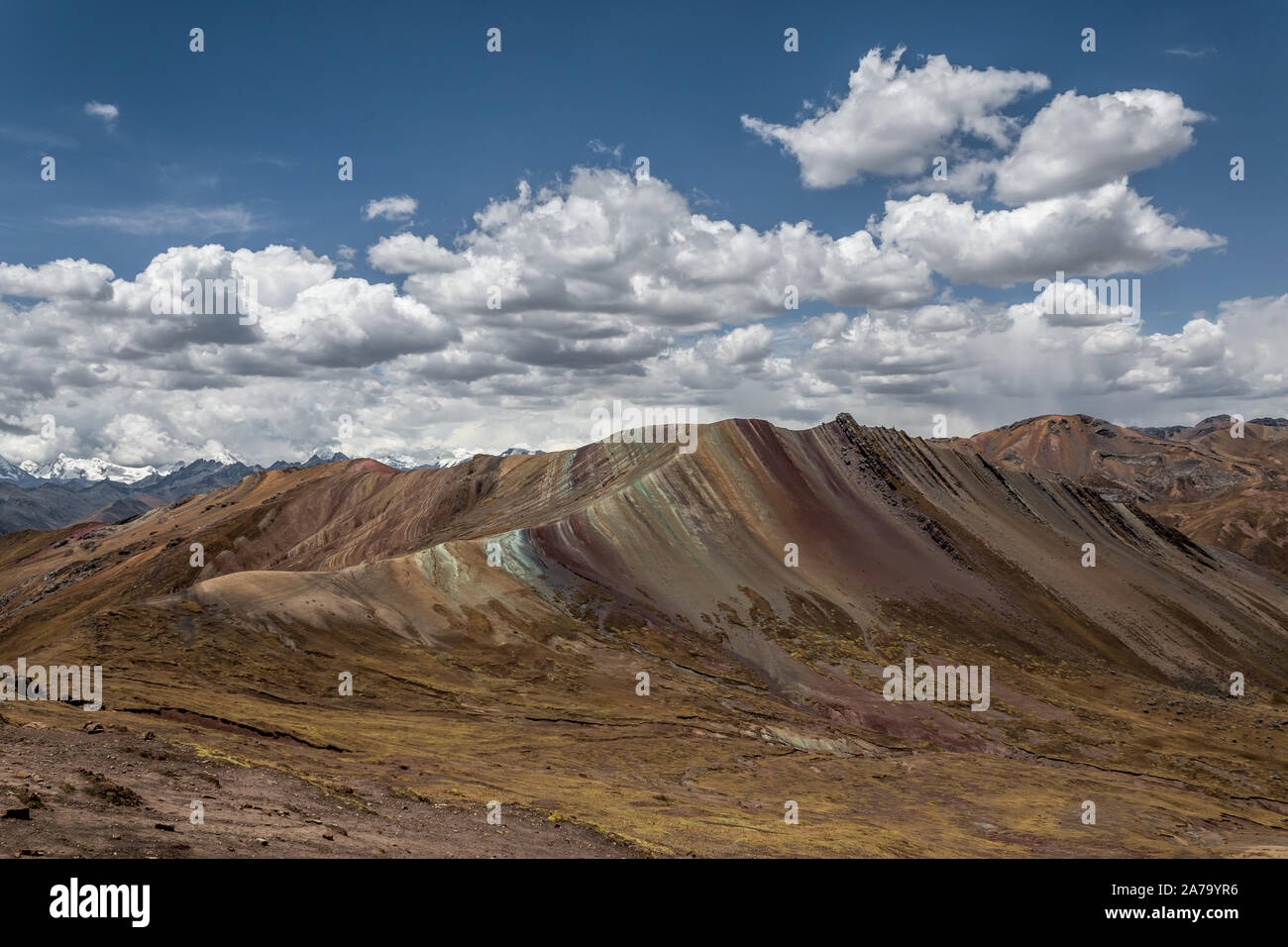 Regenbogen Gebirge in Peru Stockfoto