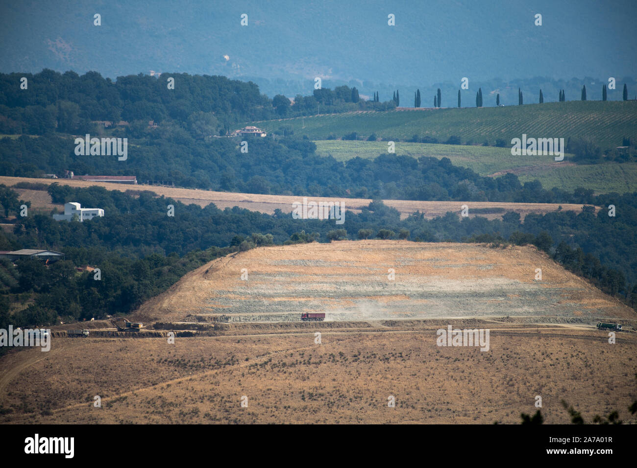 T2d Spa Baustofflieferant in Pontenaia, Umbrien, Italien. 22. August 2019 © wojciech Strozyk/Alamy Stock Foto Stockfoto