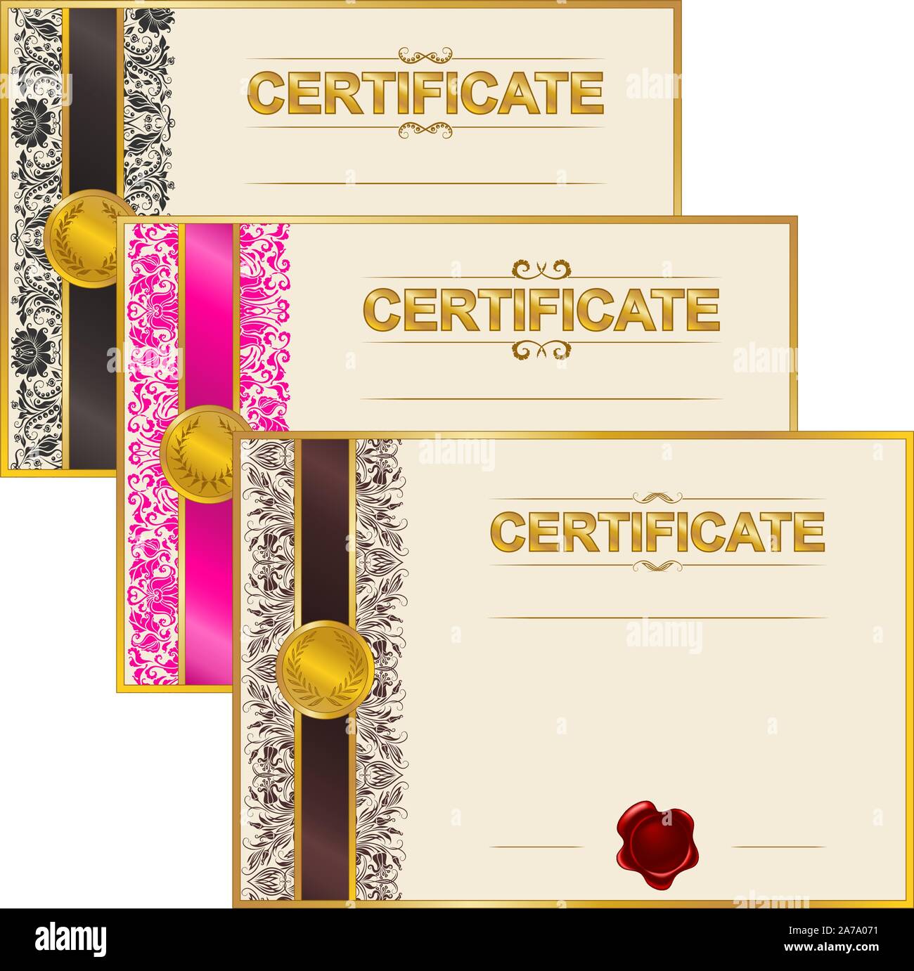 R/öhre f/ür ein Zertifikat oder Diplom  A4-Format rot