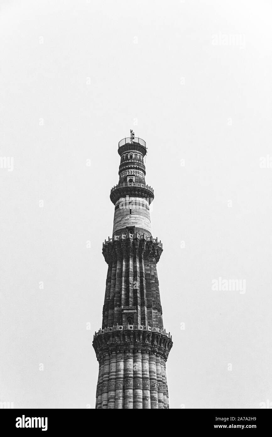In der Nähe von Qutub Minar Stockfoto
