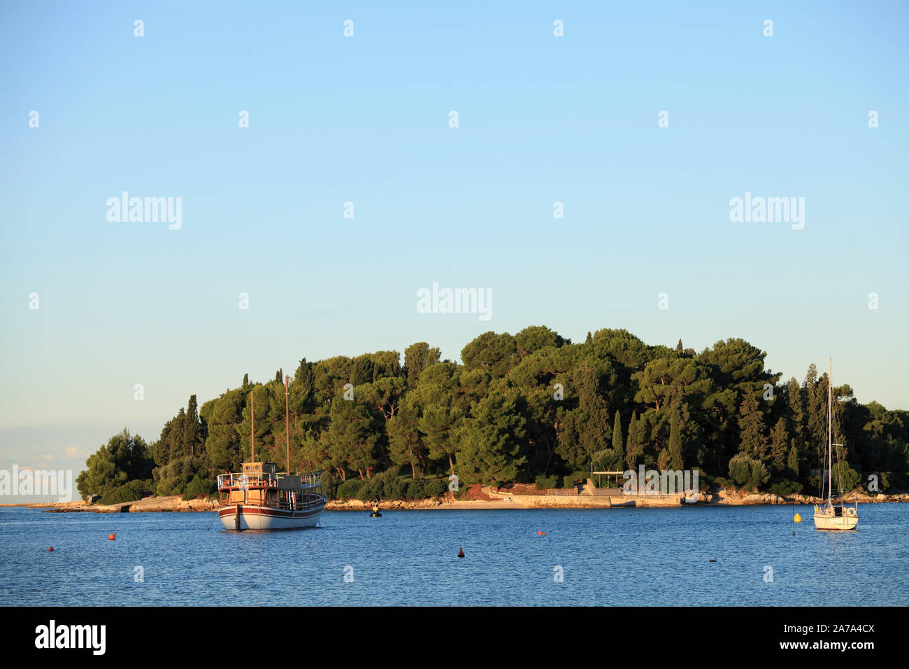 Kroatien, Istrien, Rovinj, St Catherine Insel, Stockfoto