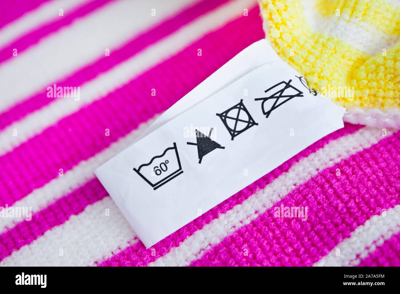 Putzlappen mit Sorgfalt Beratung close-up Stockfoto