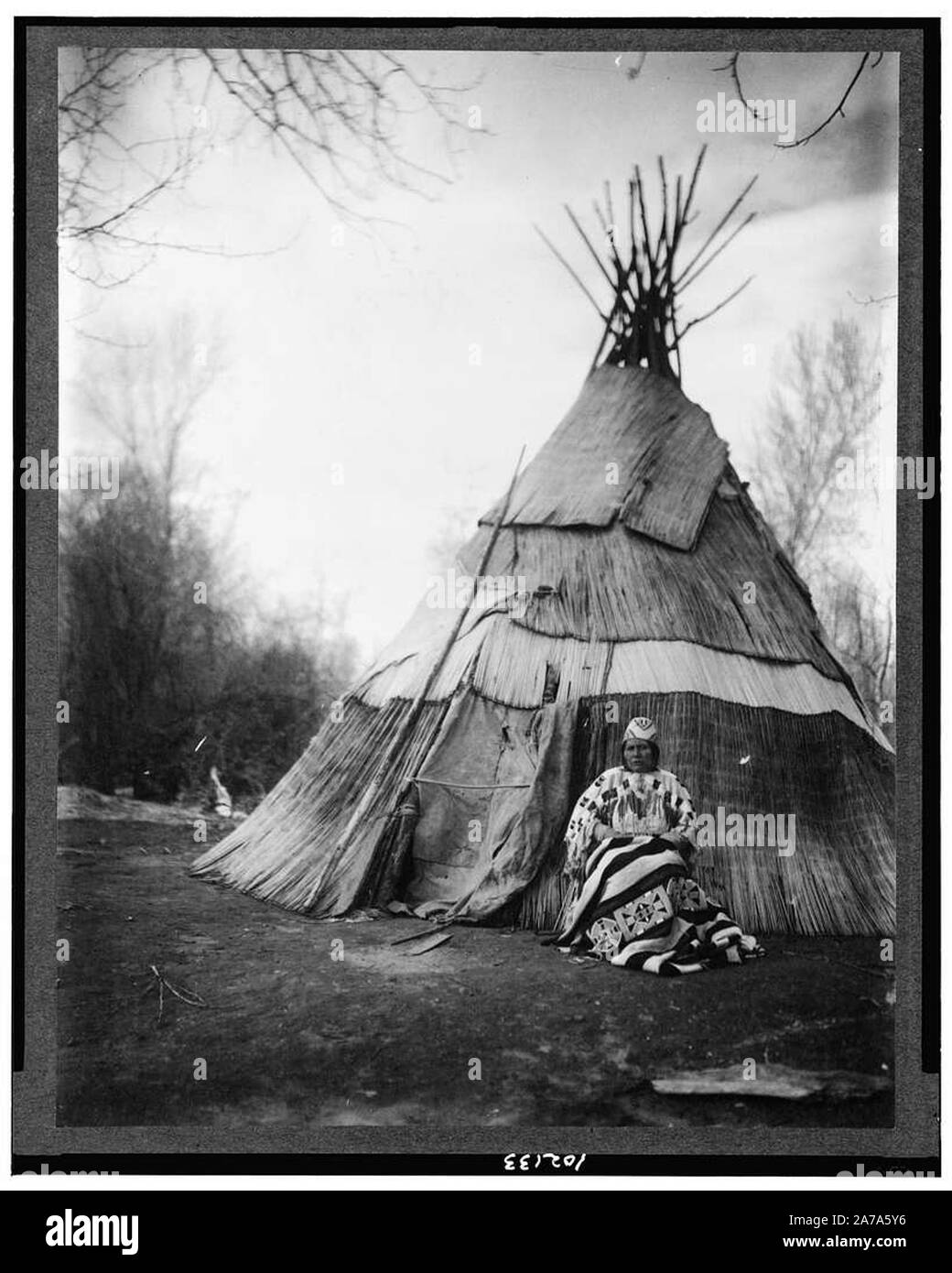 Vintage Indianer portrait Foto Stockfoto