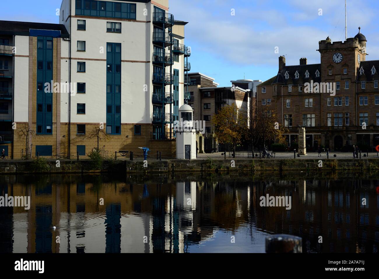 Leith Docks Edinburgh Stockfoto