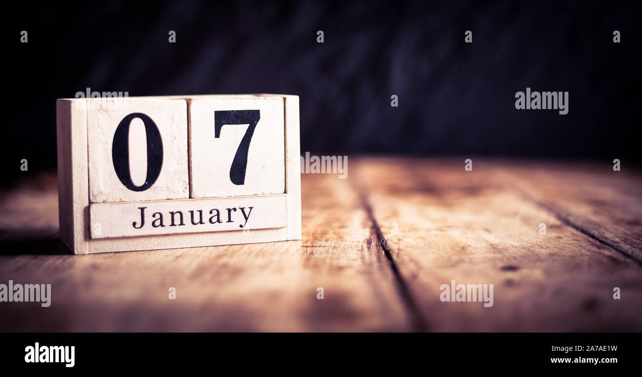 7. Januar, 7. Januar, 7. Januar, Kalender Monat - Datum oder ein Jubiläum oder Geburtstag 