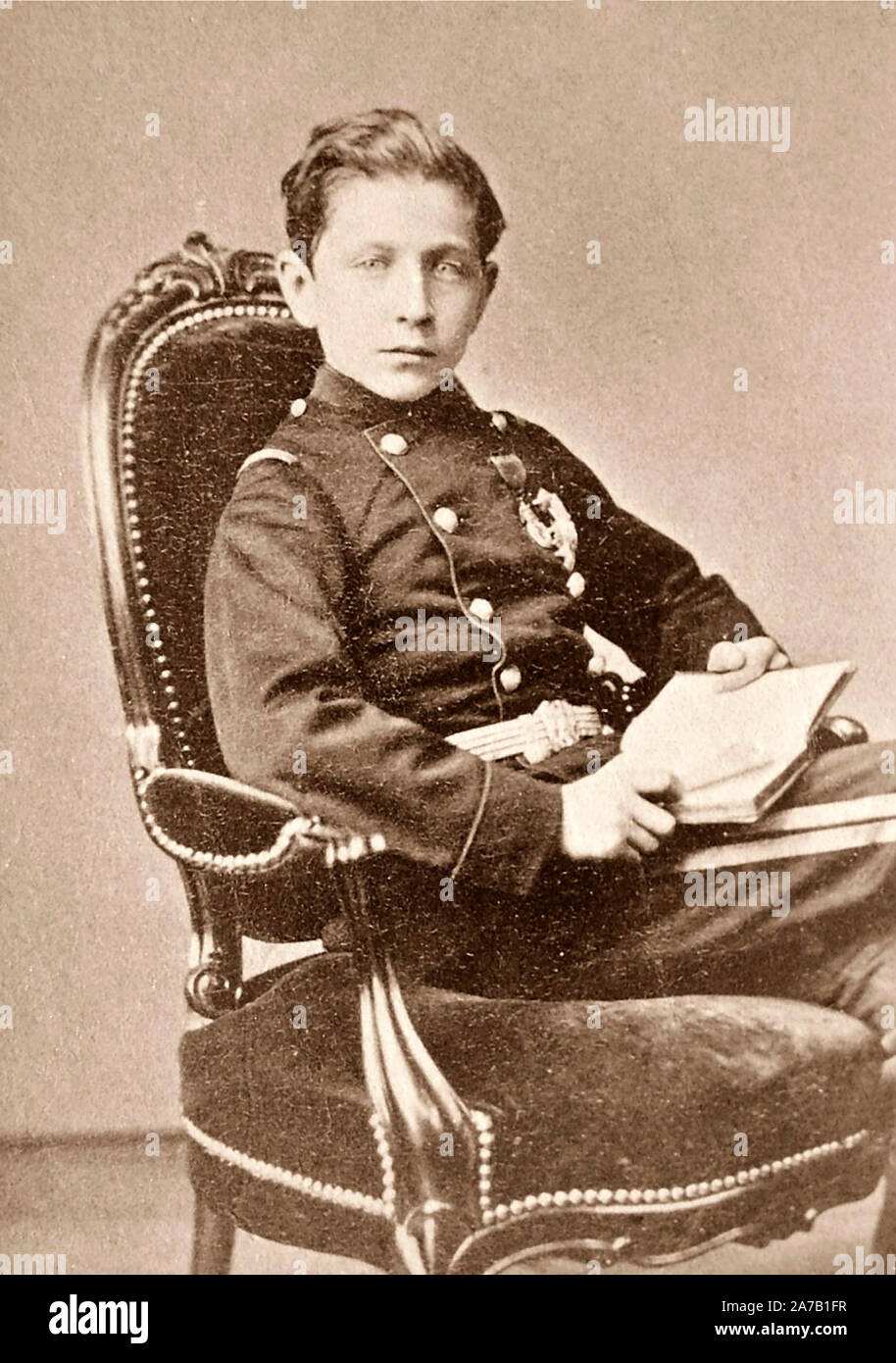 Louis Napoleon, der kaiserliche Prinz (1856-1879) im Alter von 14 Jahren. Juni 18, 1870 Stockfoto